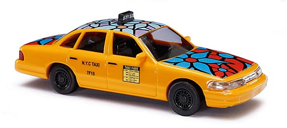 Ford Crown Victoria Taxi  blue flower