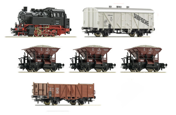 Convoglio vapore d epoca BR 80 e 5 vagoni