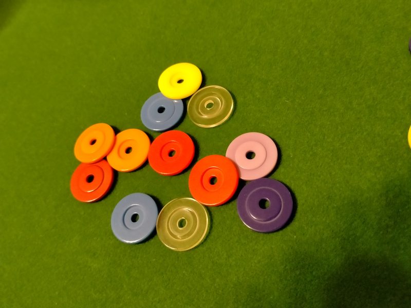 12  dischetti  Astrobase colori assortiti per portierini