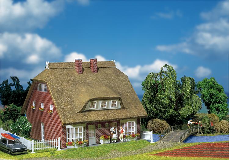 Casa d'abitazione con tetto simil paglia #