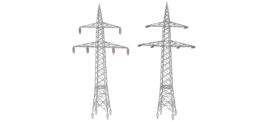 2 tralicci elettrici 110 kV