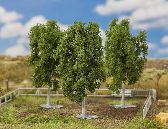 Faller FA181529 Set Di 15 Alberi Misti Per Modellismo | Scala H0 E TT | Accessori Per Paesaggi Ferroviari | Altezza 70-90 Mm