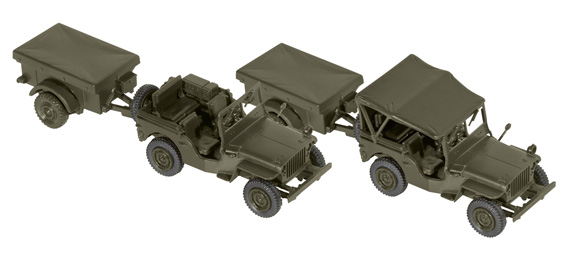 Willys Jeep + M 100 US