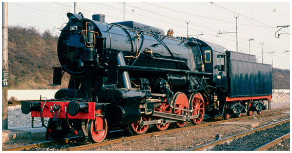 Dampflokomotive Gruppo 736 mit