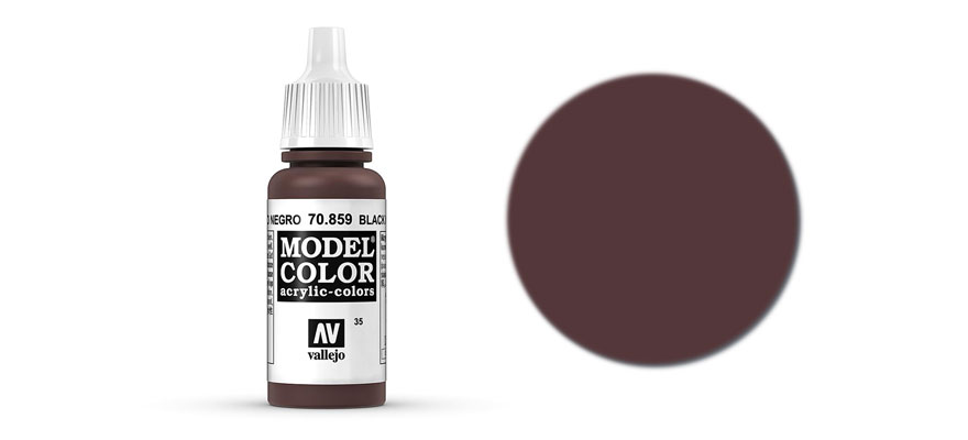 MODEL Color: Rosso nero Matt. 17 ml