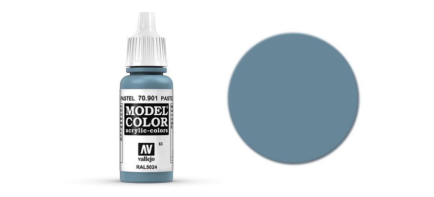 MODEL Color: Pastel Blue - colore acrilico 17 ml