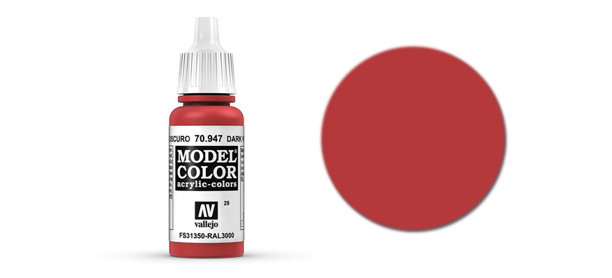 MODEL Color: Rosso vermiglio scuro Matt. 17 ml