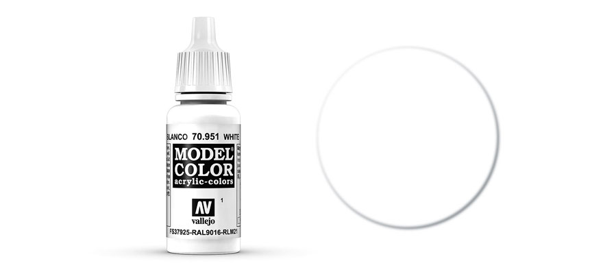 MODEL Color: White - colore acrilico 17 ml