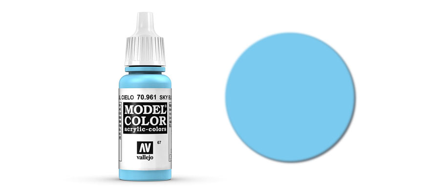 MODEL Color: Sky Blue - colore acrilico 17 ml