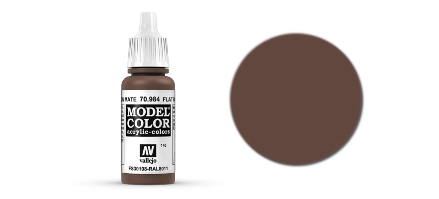 MODEL Color: Flat Brown - colore acrilico 17 ml