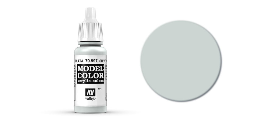 MODEL Color: Silver - colore acrilico 17 ml