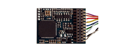 LokPilot     V4.0 Multiprotocollo MM-DCC-SX, interfaccia 6-pin.