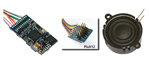 Loksound V4.0 M4 con spinotto PluX 12 da programmare