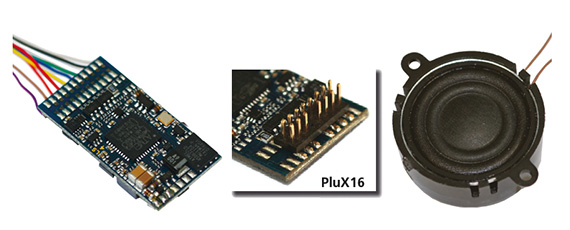Loksound V4.0 M4 con spinotto PluX 16 da programmare